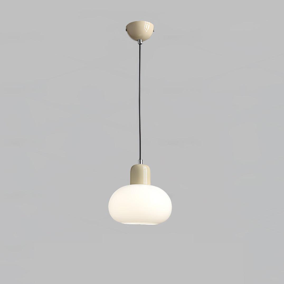 Modern Glass Globe Pendant Lamp Minimalist Spherical Hanging Light for Living Room