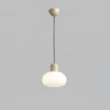 Modern Glass Globe Pendant Lamp Minimalist Spherical Hanging Light for Living Room