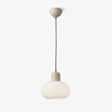 Modern Glass Globe Pendant Lamp Minimalist Spherical Hanging Light for Living Room