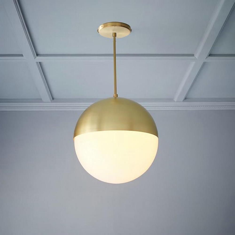 Modern Glass Globe Pendant Light Nordic LED Chandelier Hanging Ceiling Lamp for Dining Room