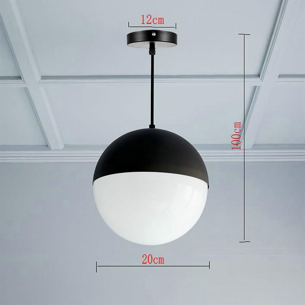 Modern Glass Globe Pendant Light Nordic LED Chandelier Hanging Ceiling Lamp for Dining Room
