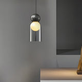 Modern Glass Gourd Pendant Light Luxury Copper Hanging Lamp with 3 Step Dimming