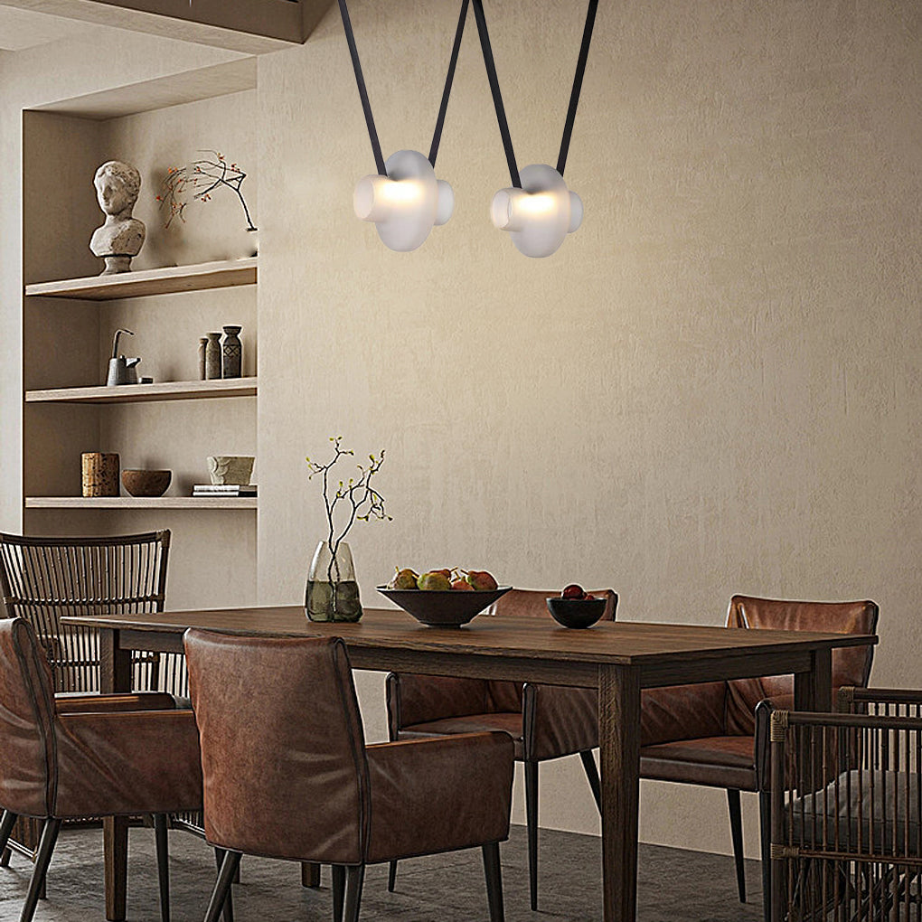 Modern Glass Jar LED Pendant Light Creative Hanging Lamp for Living Room and Bedroom Decor