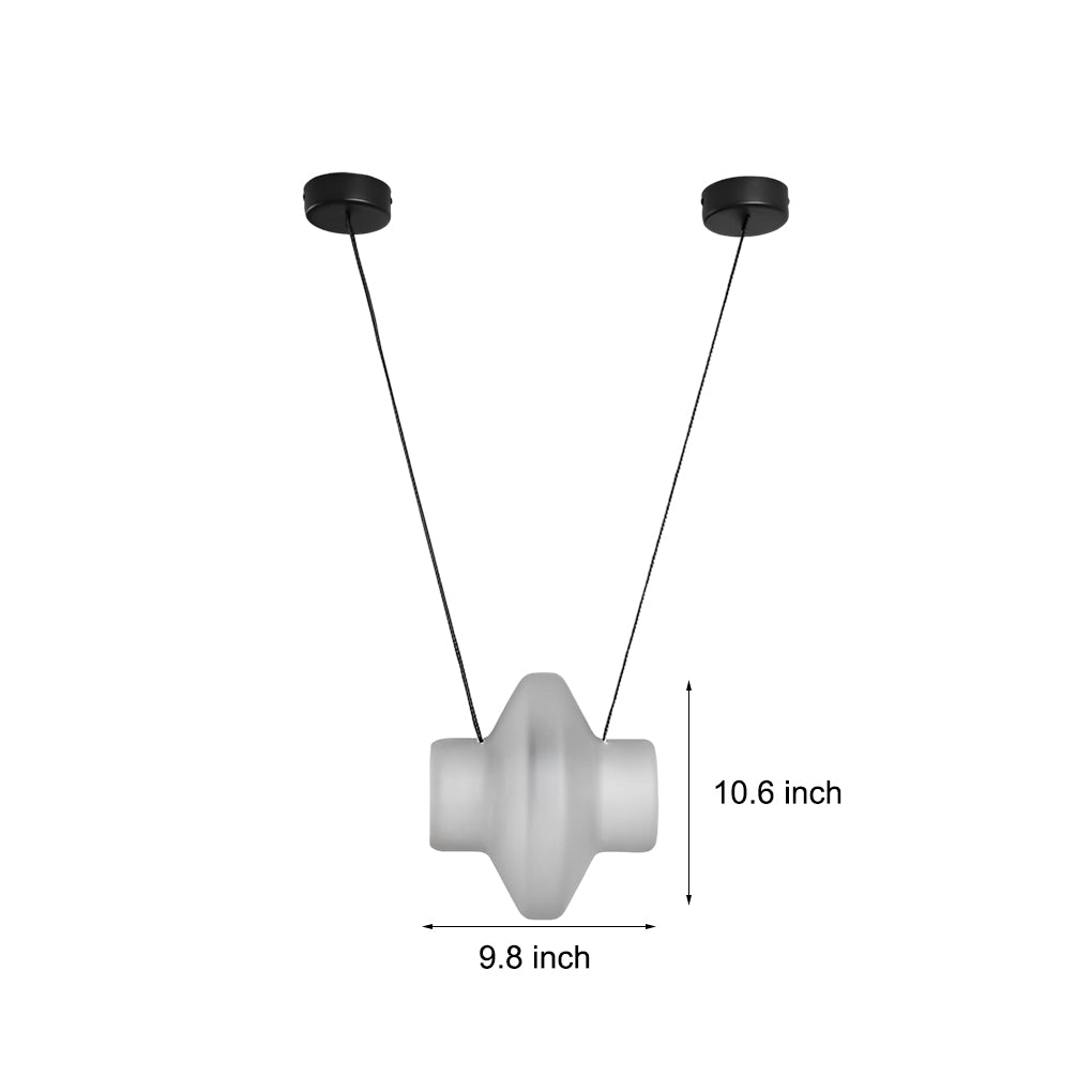 Modern Glass Jar LED Pendant Light Creative Hanging Lamp for Living Room and Bedroom Decor