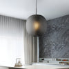 Modern Glass Lantern Pendant Light LED Nordic Hanging Ceiling Lamp for Dining Room and Bedroom