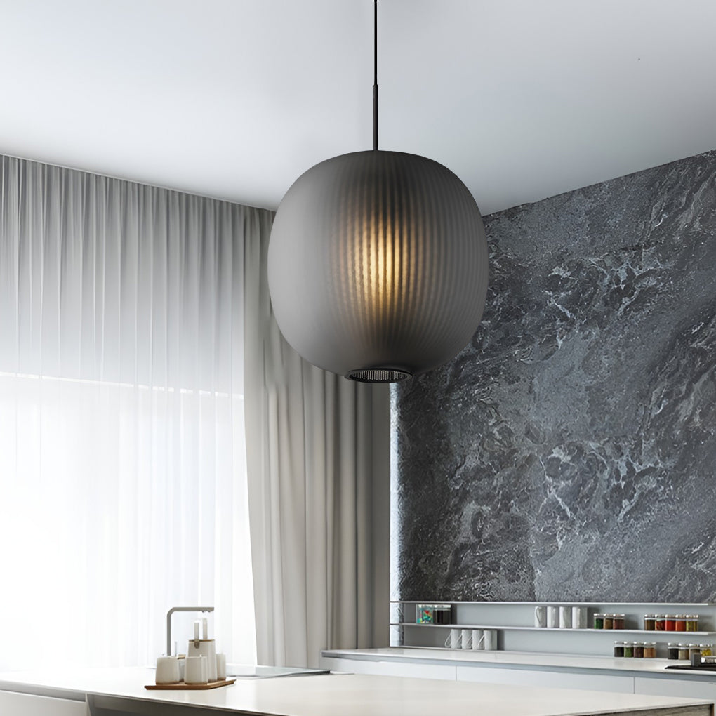 Modern Glass Lantern Pendant Light LED Nordic Hanging Ceiling Lamp for Dining Room and Bedroom
