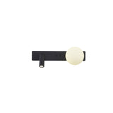 Modern Glass LED Wall Sconce with Reading Light for Bedside and Living Rooms