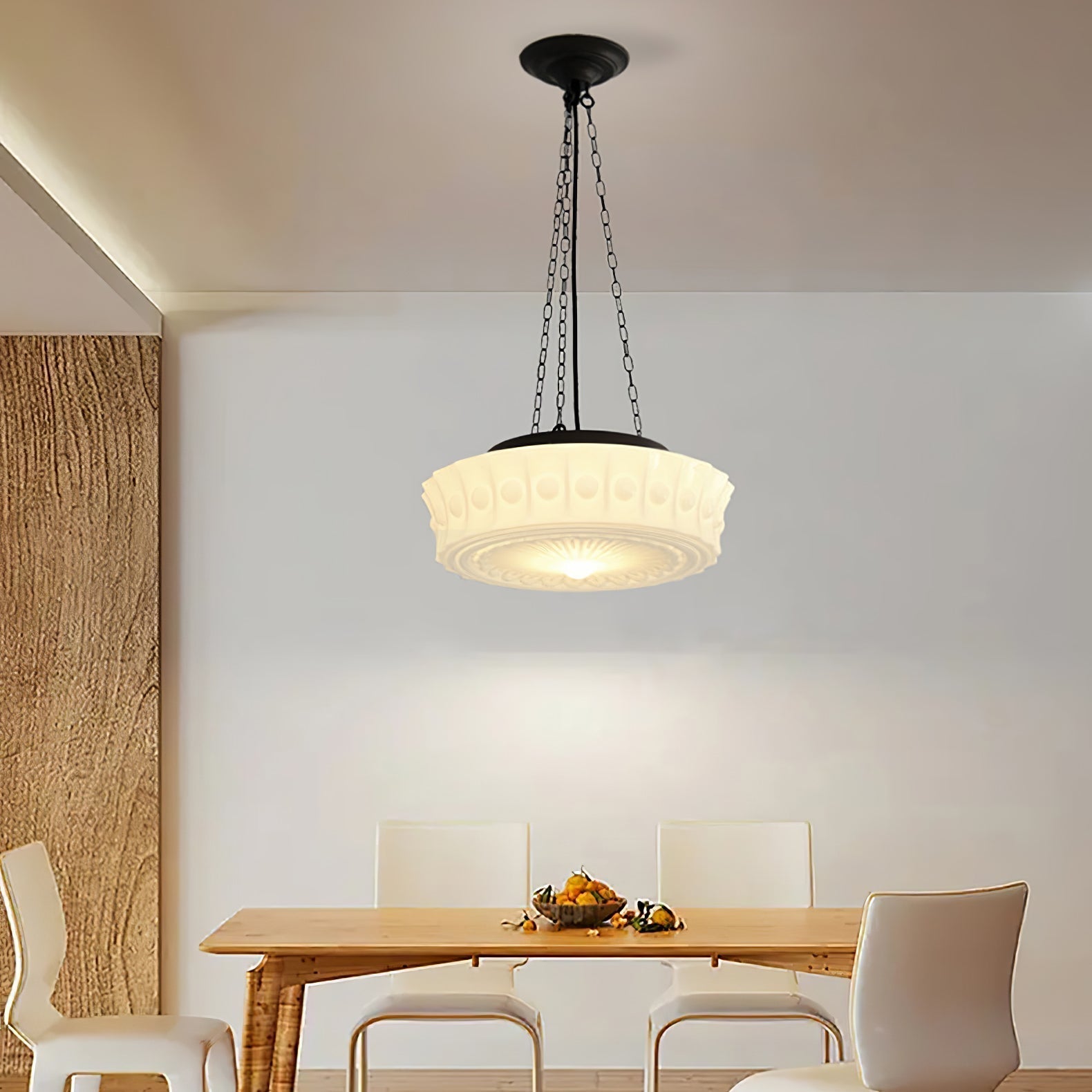 Modern Glass Pendant Ceiling Light Fixture for Living Room Dining Area and Foyer