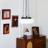 Modern Glass Pendant Ceiling Light Fixture for Living Room Dining Area and Foyer