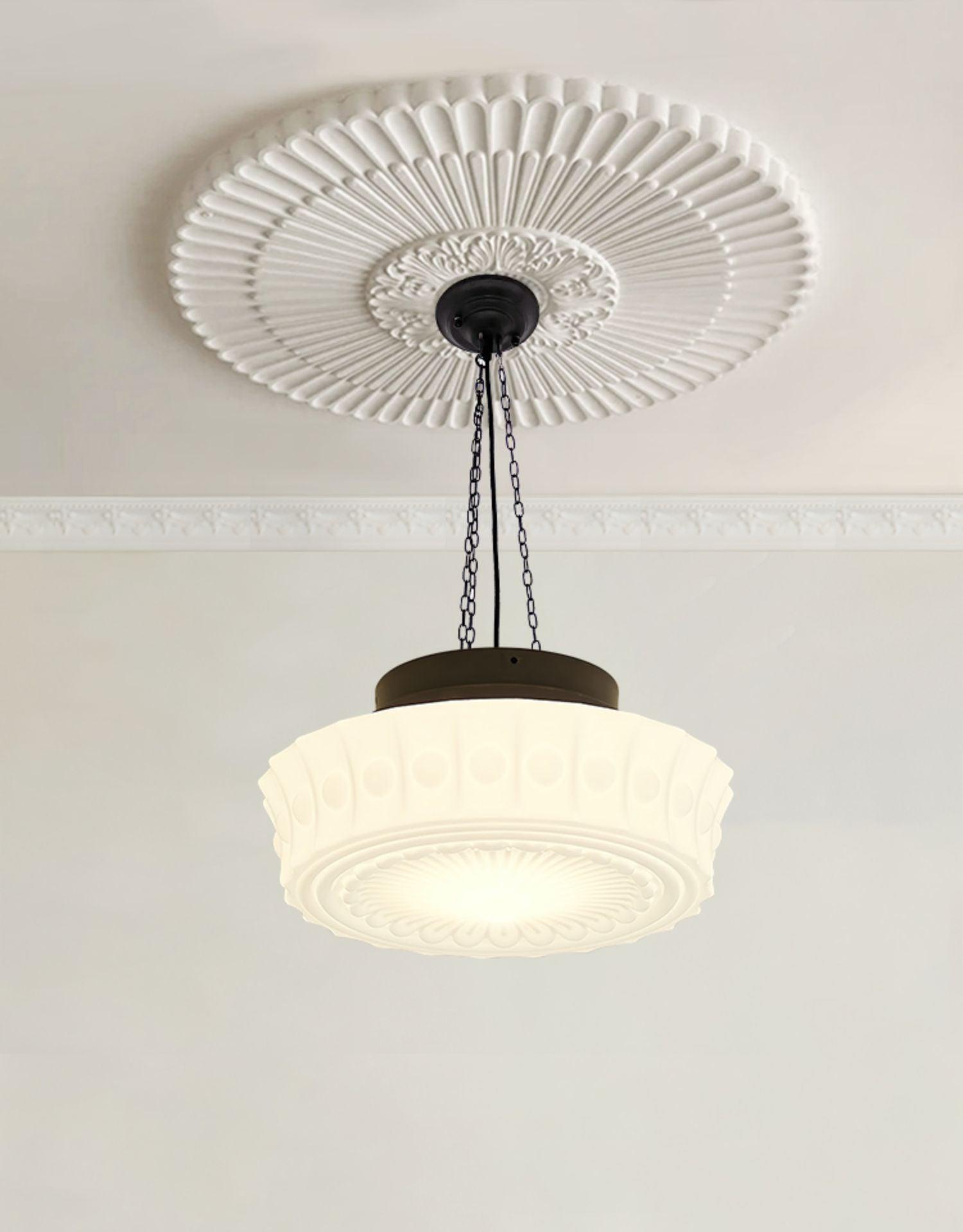 Modern Glass Pendant Ceiling Light Fixture for Living Room Dining Area and Foyer