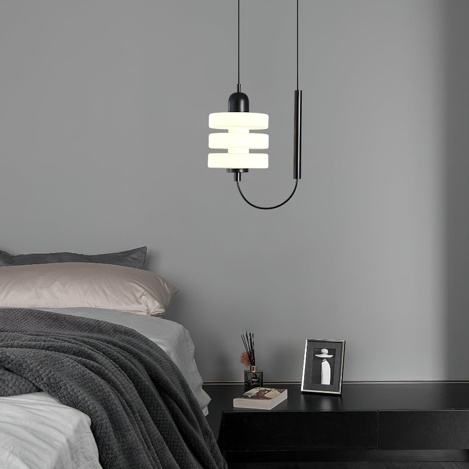 Modern Glass Pendant Light Nordic Style LED Hanging Lamp for Interior Spaces