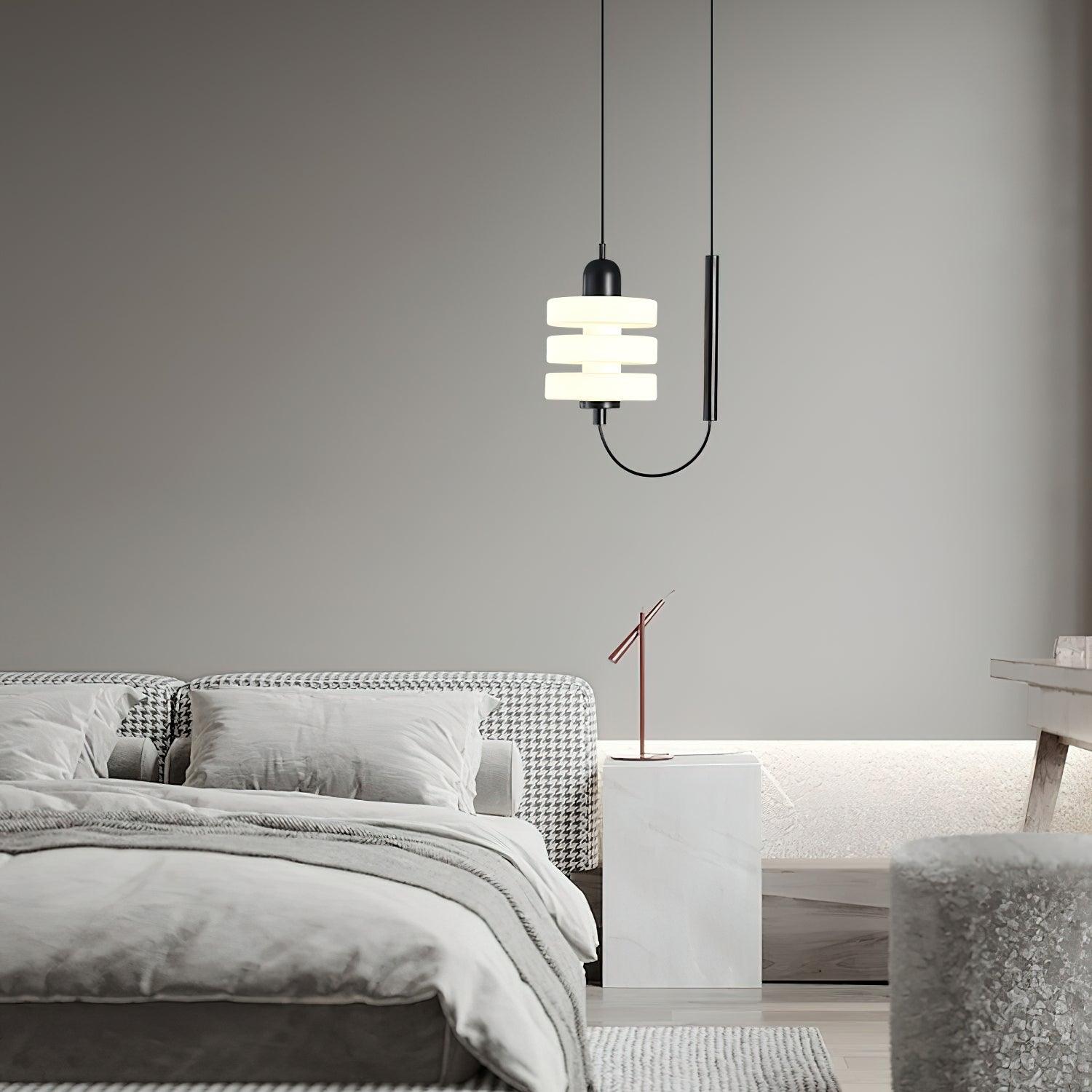 Modern Glass Pendant Light Nordic Style LED Hanging Lamp for Interior Spaces