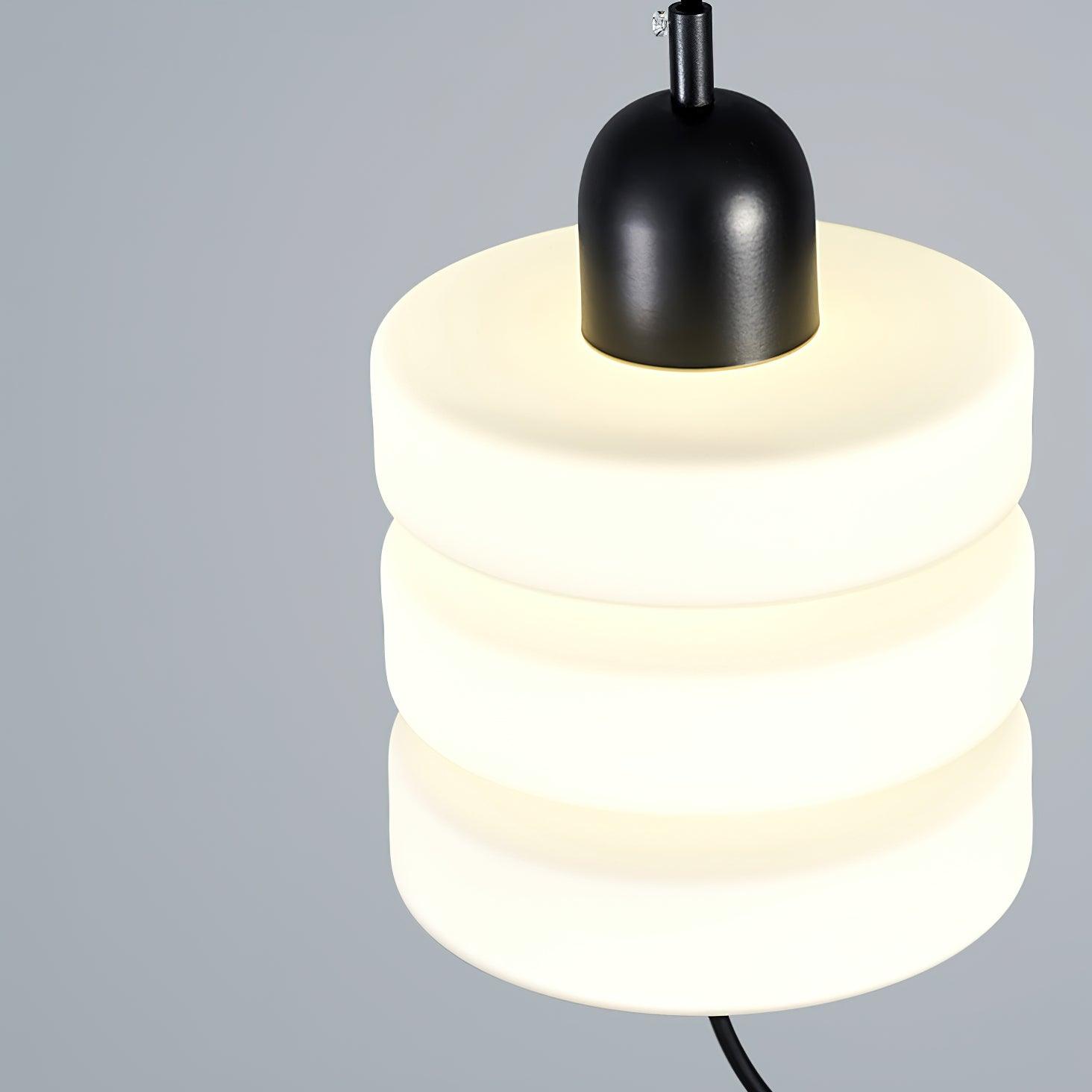 Modern Glass Pendant Light Nordic Style LED Hanging Lamp for Interior Spaces