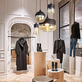 Modern Glass Quartet Pendant Light Fixture with Metal Finish