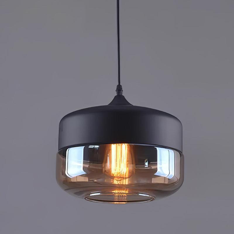 Modern Glass Quartet Pendant Light Fixture with Metal Finish