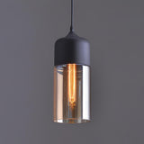 Modern Glass Quartet Pendant Light Fixture with Metal Finish