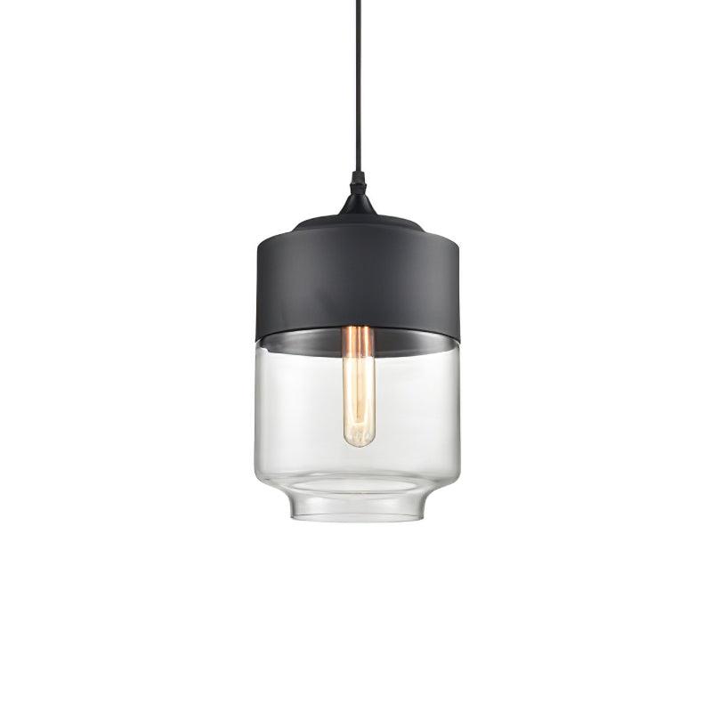 Modern Glass Quartet Pendant Light Fixture with Metal Finish