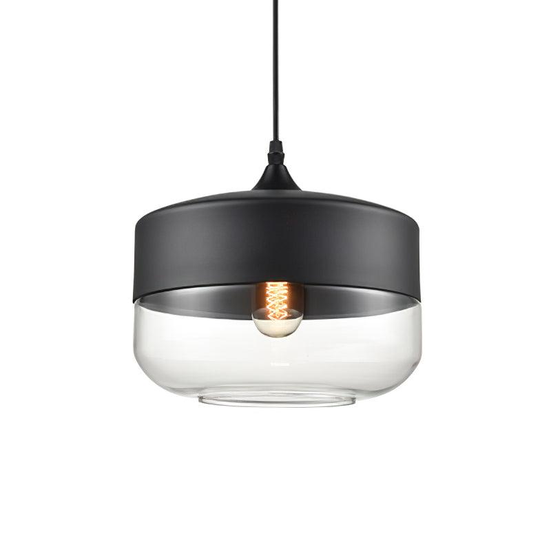 Modern Glass Quartet Pendant Light Fixture with Metal Finish