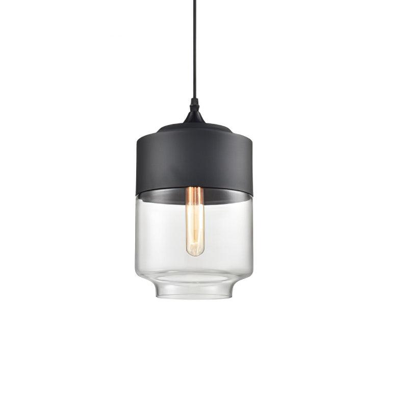 Modern Glass Quartet Pendant Light Fixture with Metal Finish