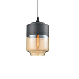 Modern Glass Quartet Pendant Light Fixture with Metal Finish