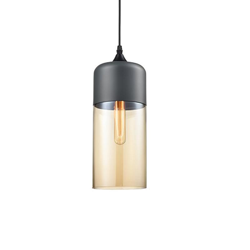 Modern Glass Quartet Pendant Light Fixture with Metal Finish