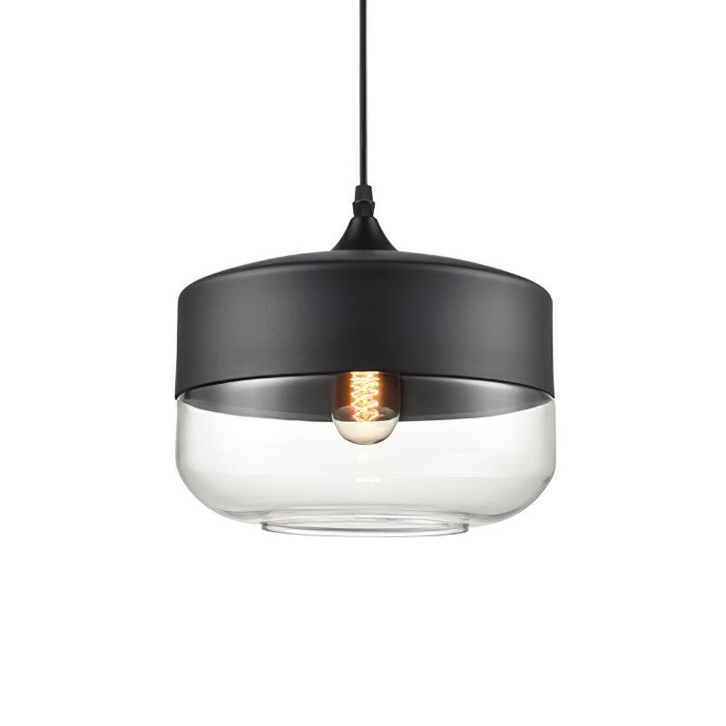 Modern Glass Quartet Pendant Light Fixture with Metal Finish