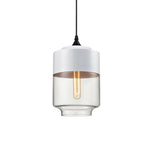 Modern Glass Quartet Pendant Light Fixture with Metal Finish