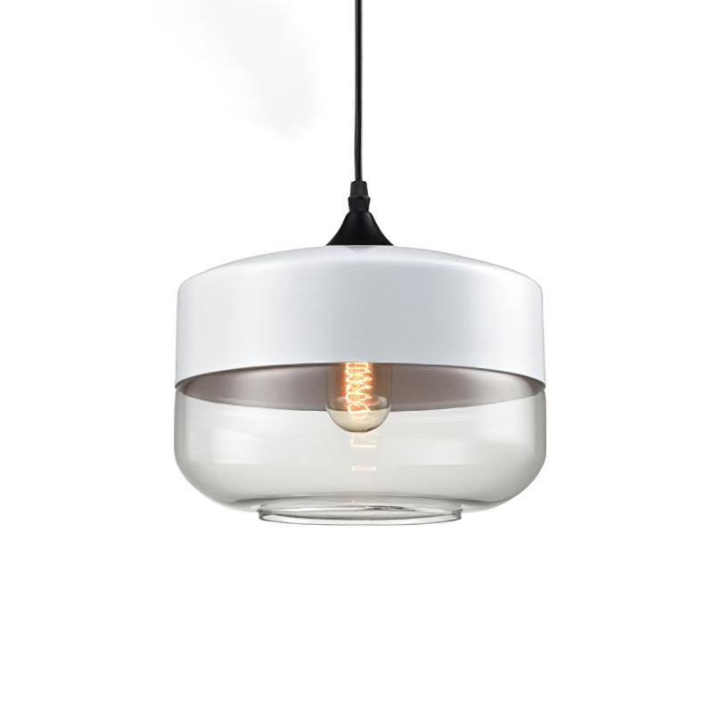 Modern Glass Quartet Pendant Light Fixture with Metal Finish