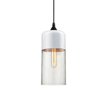 Modern Glass Quartet Pendant Light Fixture with Metal Finish