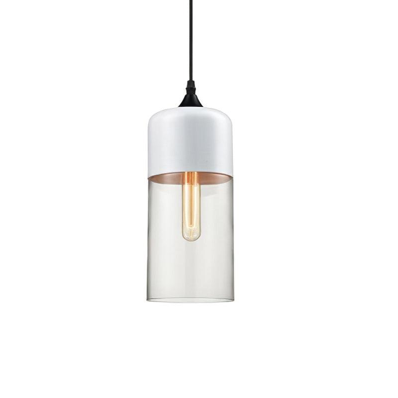 Modern Glass Quartet Pendant Light Fixture with Metal Finish