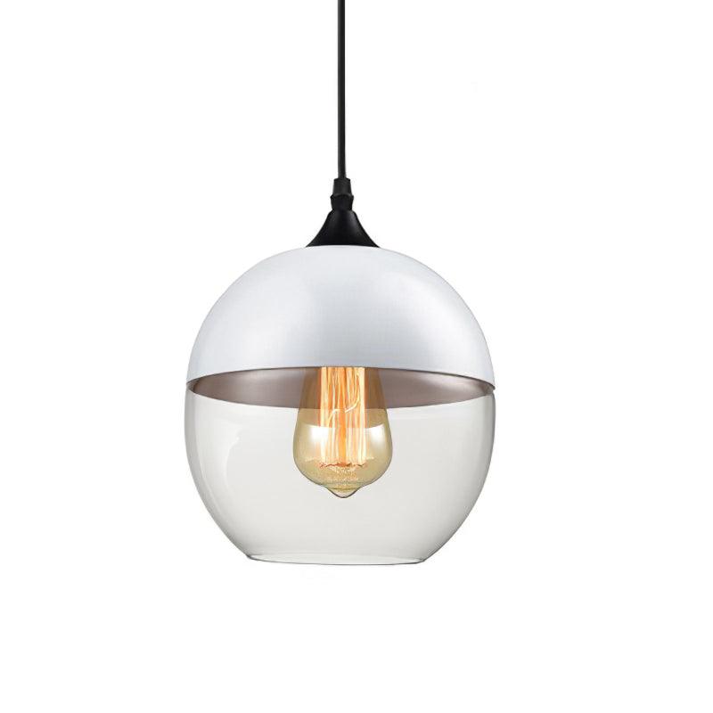 Modern Glass Quartet Pendant Light Fixture with Metal Finish