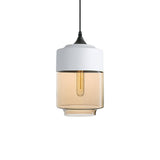 Modern Glass Quartet Pendant Light Fixture with Metal Finish