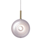 Modern Glass Round Pendant Light for Kitchen Island Dining Room LED Ceiling Hanging Lamp