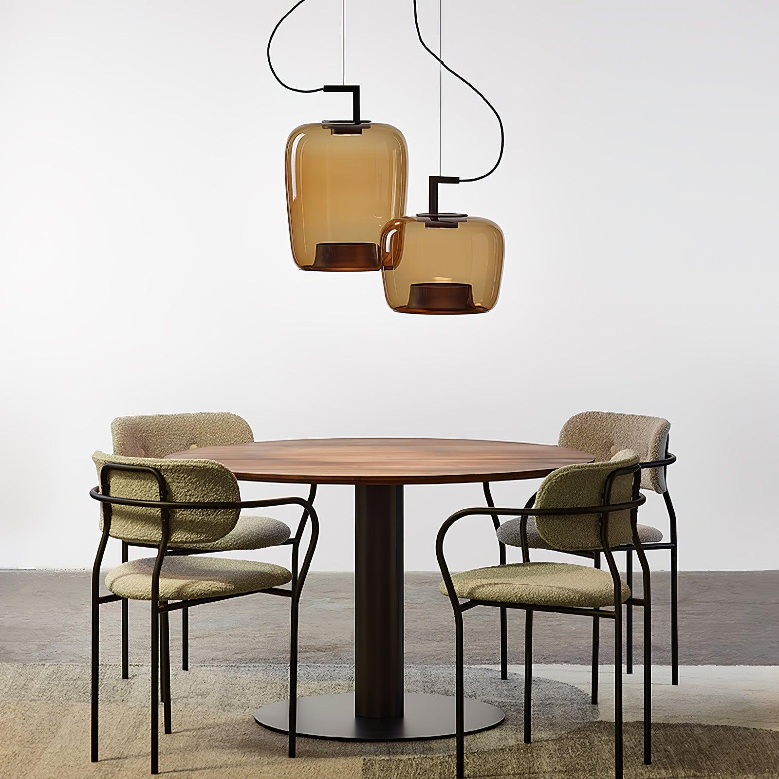 Modern Glass Sphere and Aluminum Ring LED Pendant Light for Contemporary Living Spaces