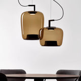 Modern Glass Sphere and Aluminum Ring LED Pendant Light for Contemporary Living Spaces