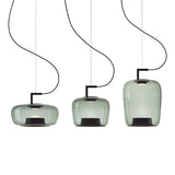 Modern Glass Sphere and Aluminum Ring LED Pendant Light for Contemporary Living Spaces