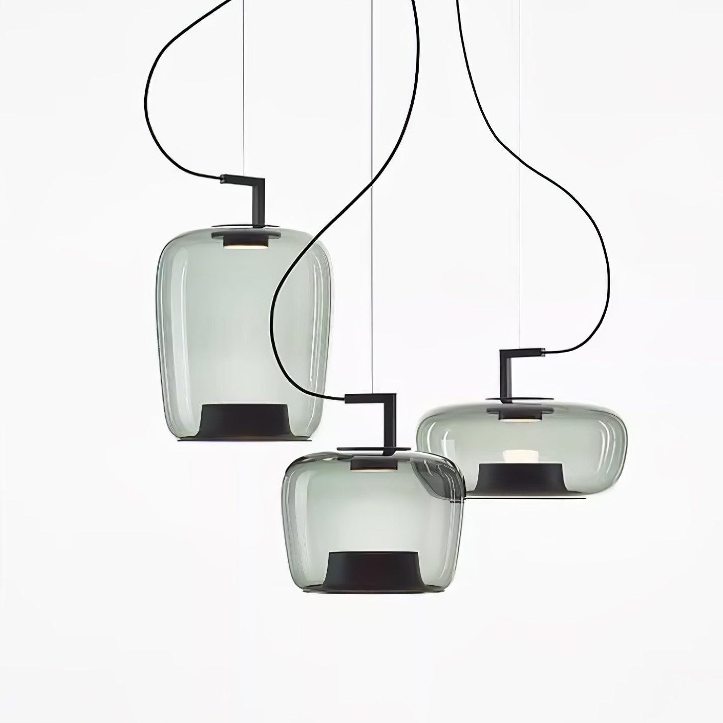 Modern Glass Sphere and Aluminum Ring LED Pendant Light for Contemporary Living Spaces