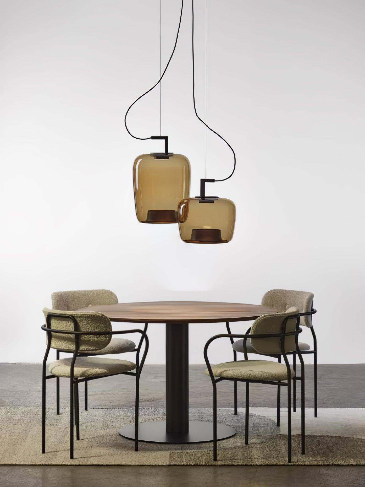 Modern Glass Sphere and Aluminum Ring LED Pendant Light for Contemporary Living Spaces