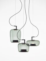 Modern Glass Sphere and Aluminum Ring LED Pendant Light for Contemporary Living Spaces
