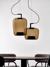 Modern Glass Sphere and Aluminum Ring LED Pendant Light for Contemporary Living Spaces