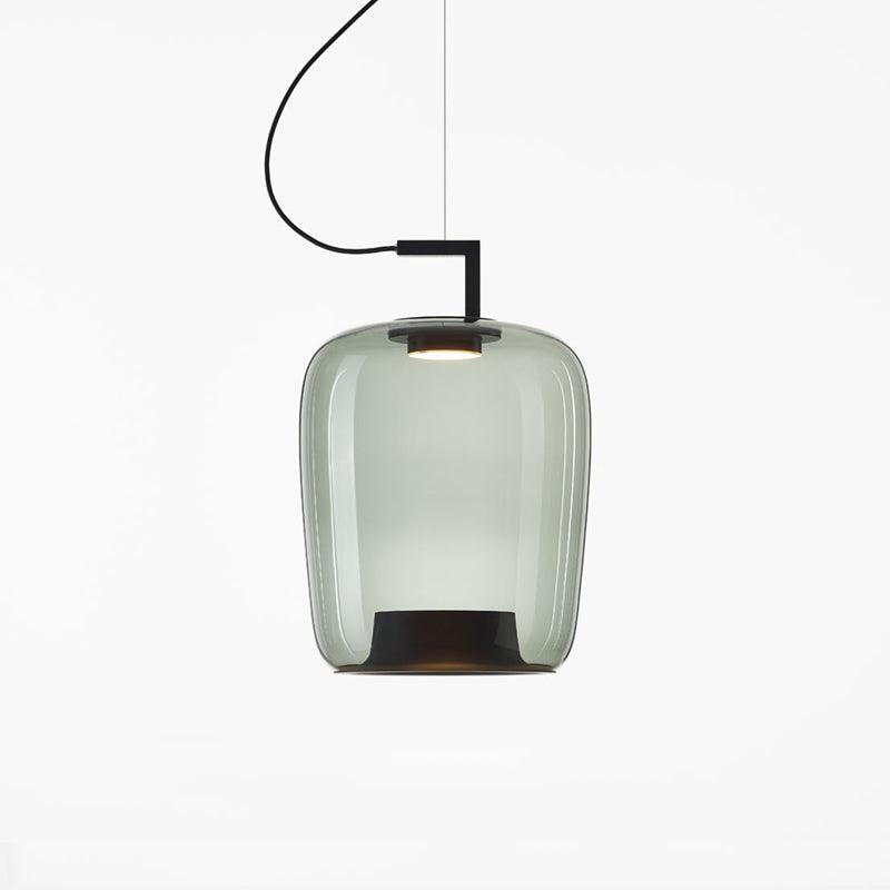 Modern Glass Sphere and Aluminum Ring LED Pendant Light for Contemporary Living Spaces
