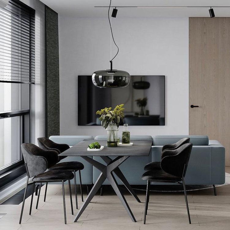 Modern Glass Sphere and Aluminum Ring LED Pendant Light for Contemporary Living Spaces