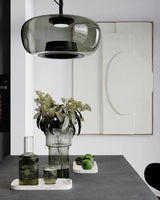 Modern Glass Sphere and Aluminum Ring LED Pendant Light for Contemporary Living Spaces