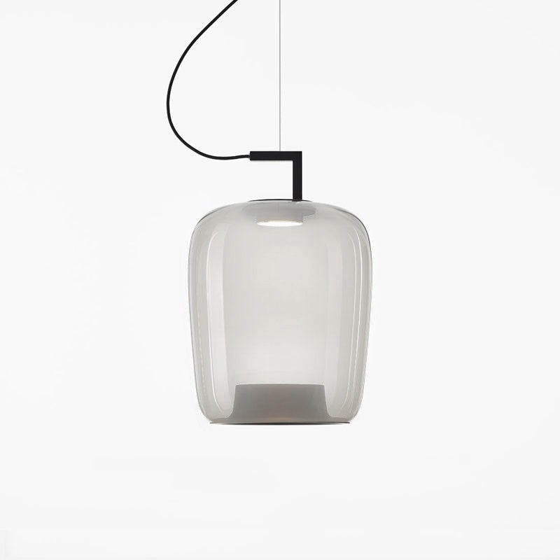 Modern Glass Sphere and Aluminum Ring LED Pendant Light for Contemporary Living Spaces
