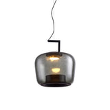 Modern Glass Sphere and Aluminum Ring LED Pendant Light for Contemporary Living Spaces