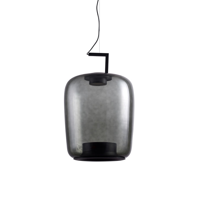 Modern Glass Sphere and Aluminum Ring LED Pendant Light for Contemporary Living Spaces
