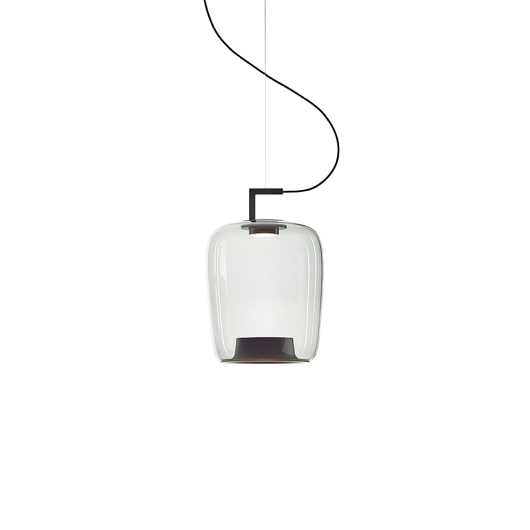 Modern Glass Sphere and Aluminum Ring LED Pendant Light for Contemporary Living Spaces