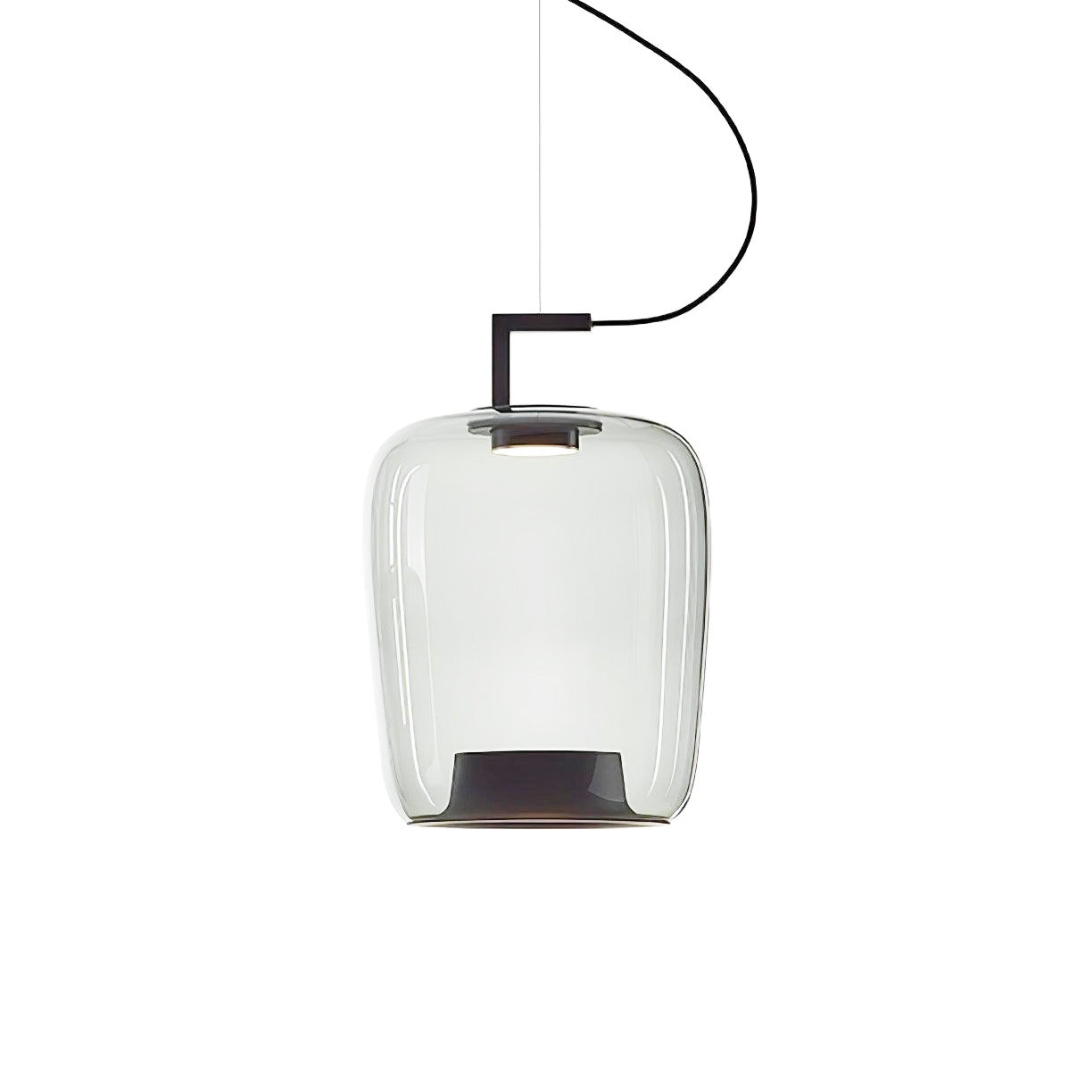 Modern Glass Sphere and Aluminum Ring LED Pendant Light for Contemporary Living Spaces