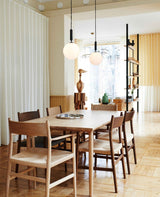 Modern Glass Sphere Pendant Light Nordic Mouth Blown Hanging Lamp for Dining Room and Kitchen
