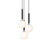 Modern Glass Sphere Pendant Light Nordic Mouth Blown Hanging Lamp for Dining Room and Kitchen